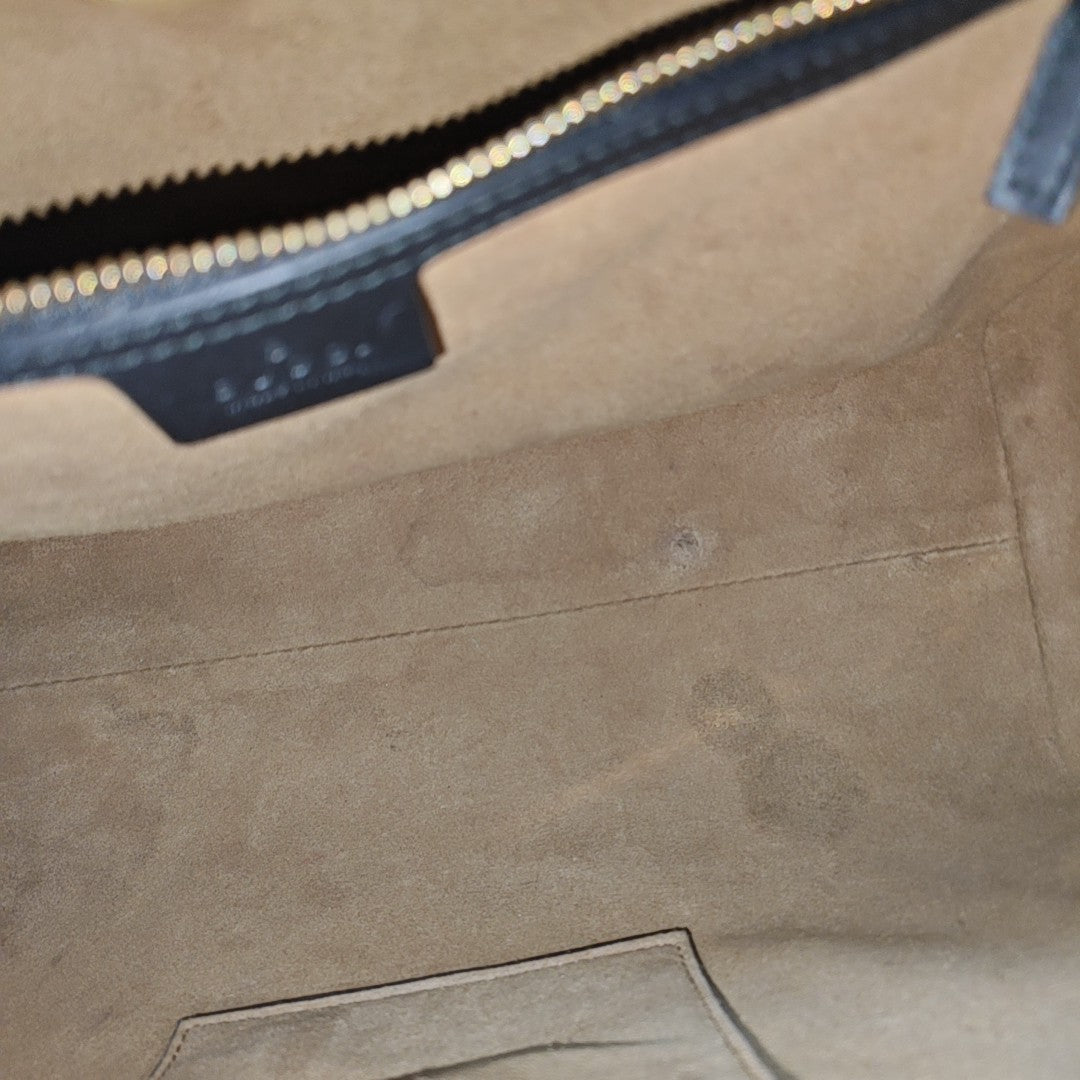 Padlock Medium Monogram Coated Canvas Beige