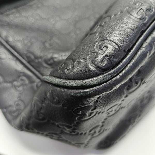 Ligne Shima Monogram Calfskin Black