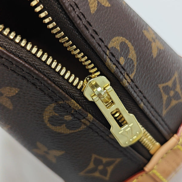 ALMA BB Monogram Coated Canvas Brown