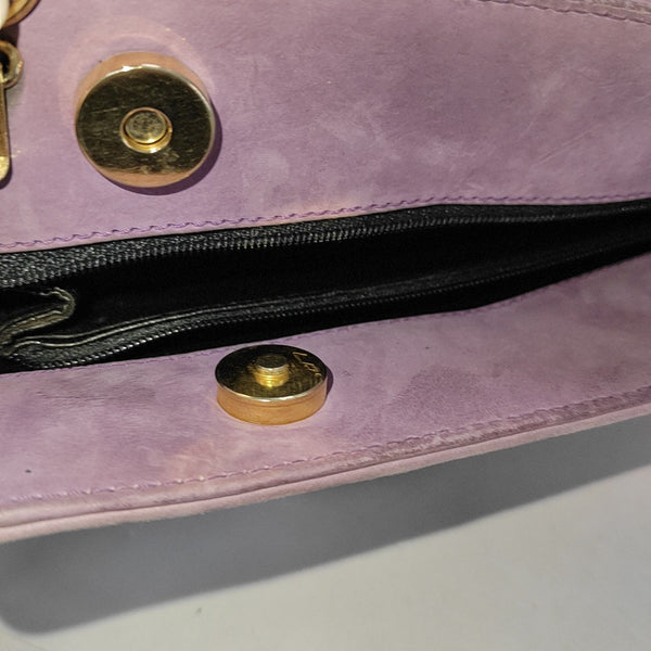 Suede Shoulder Bag Purple