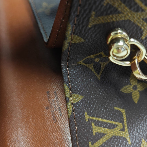 DAME GM Monogram Coated Canvas Brown