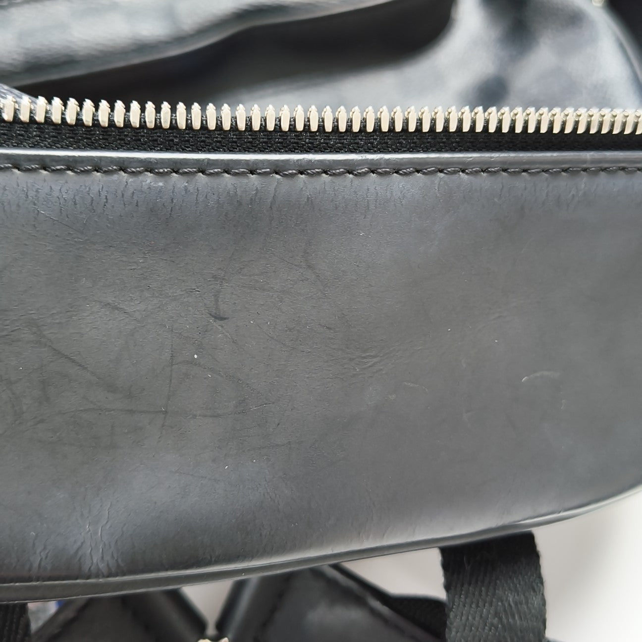 JOSH Damier Graphite Coated Canvas Gray