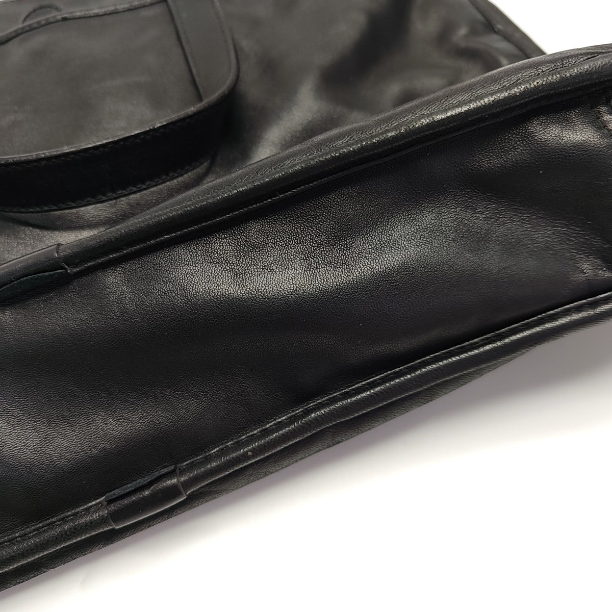 Lambskin Top Handle Bag Black