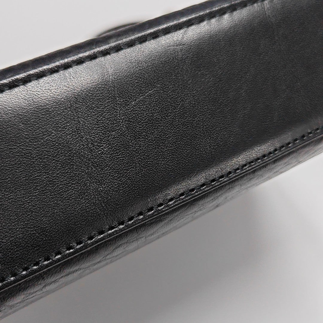 Calfskin Shoulder Bag Black