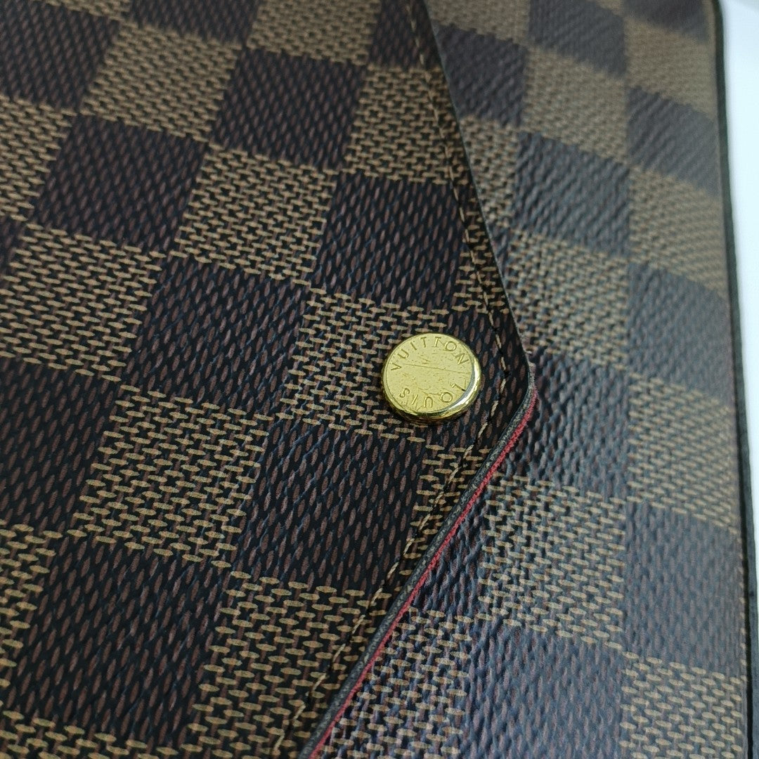 FÉLICIE Damier Ebene Coated Canvas Brown