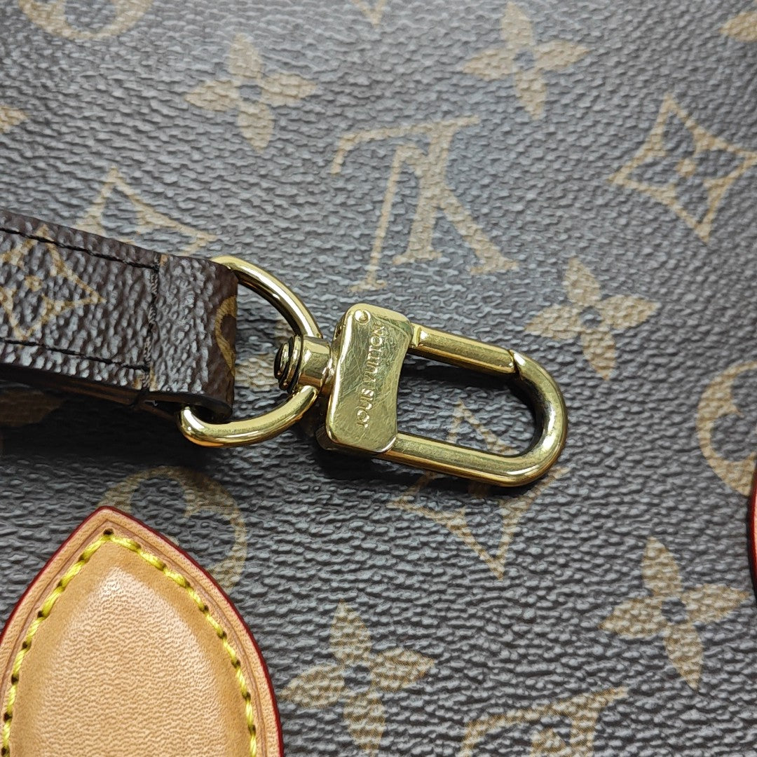 SAC PLAT BB Monogram Coated Canvas Brown