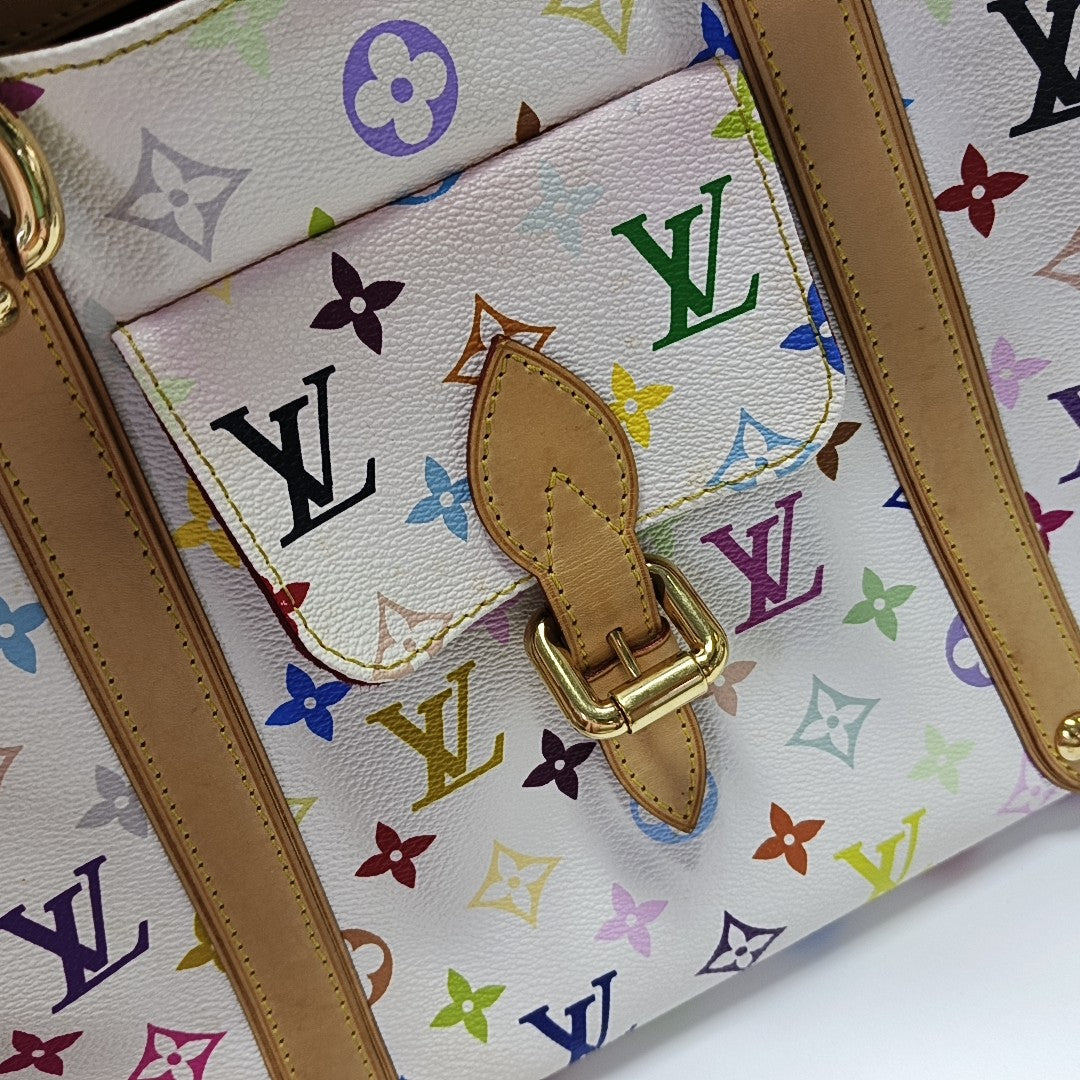 LV × TM AURELIA Monogram Coated Canvas White