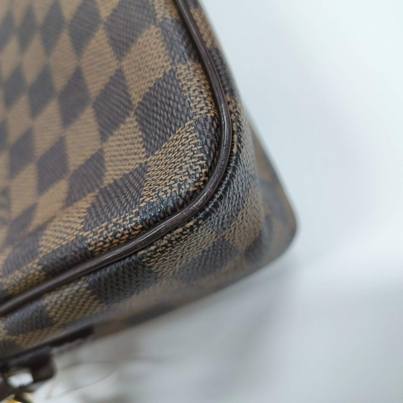 RAVELLO GM Damier Ebene Coated Canvas Brown