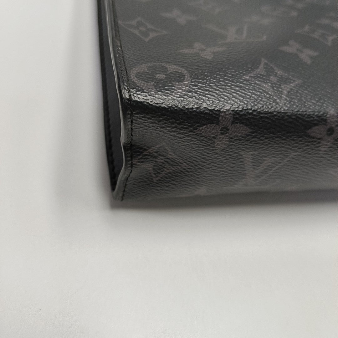 Pochette Voyag MM Monogram Coated Canvas Black