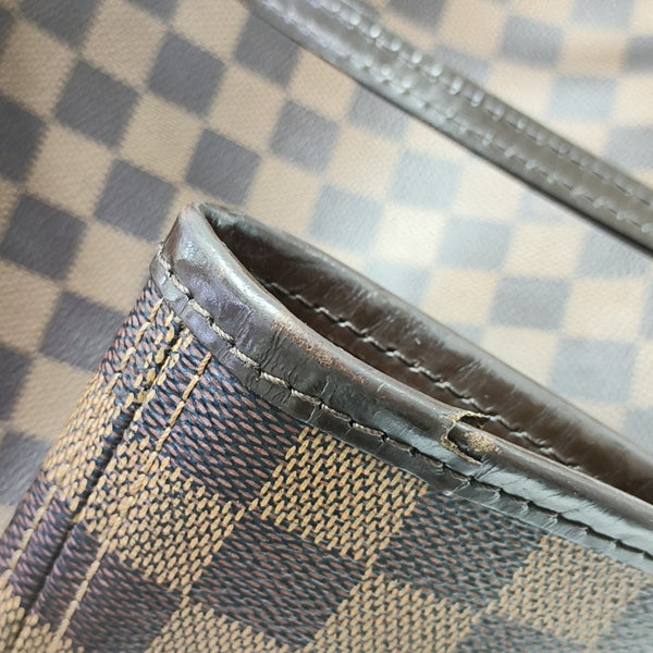 NEVERFULL MM Damier Ebene Coated Canvas Brown