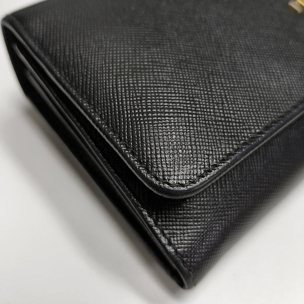 Saffiano Calfskin Wallet Black