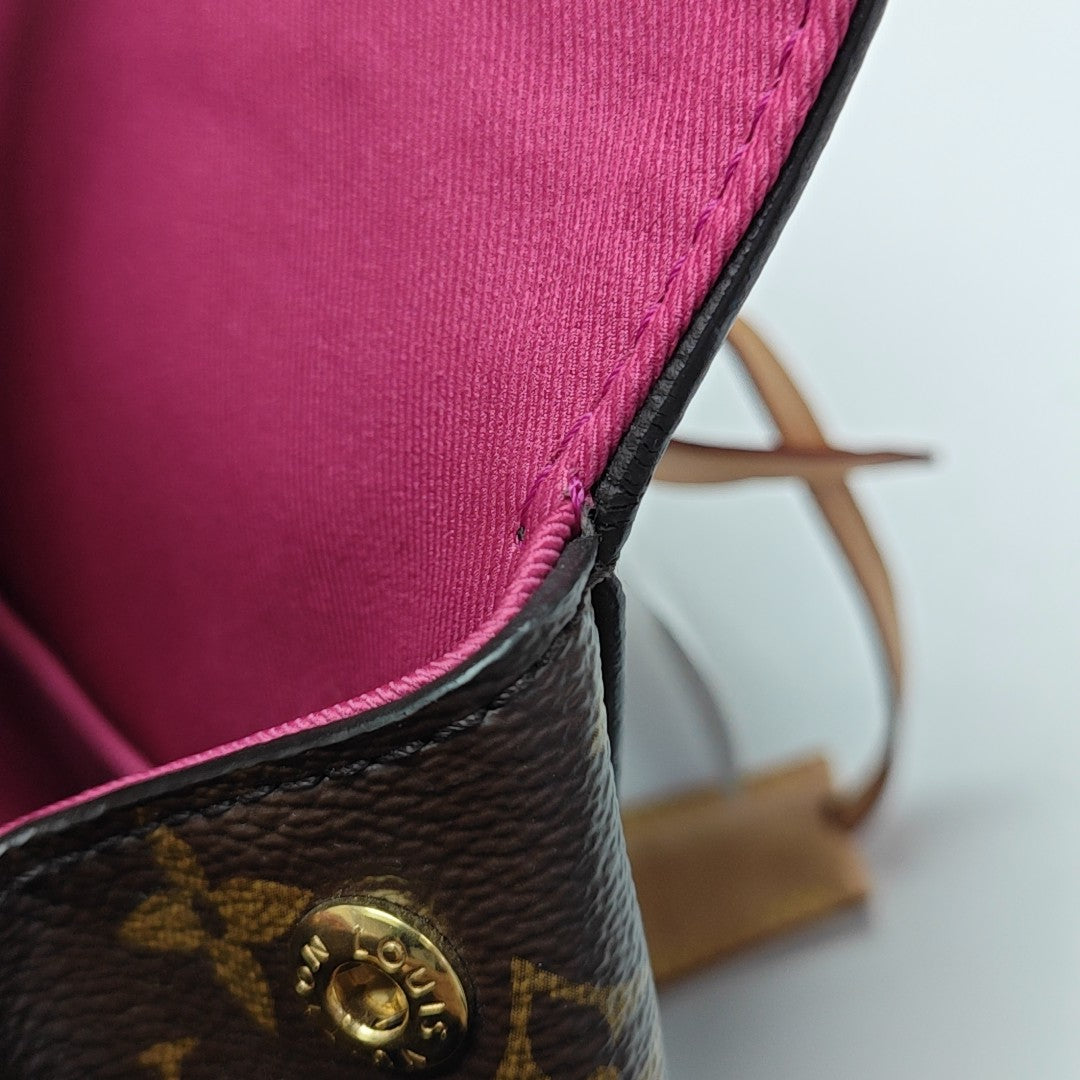 CLUNY PM Monogram Coated Canvas Brown
