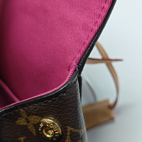 CLUNY PM Monogram Coated Canvas Brown