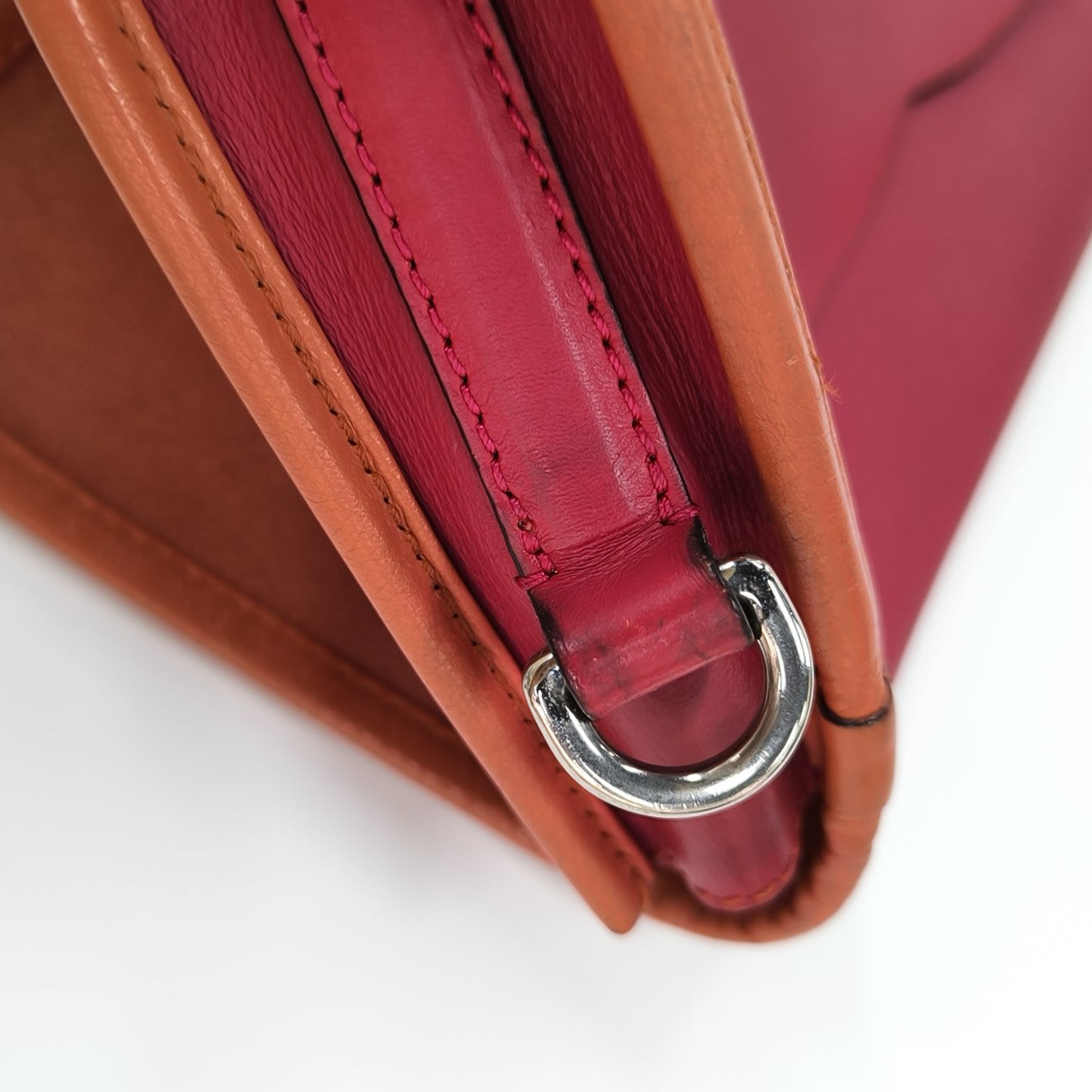 Calfskin Shoulder Bag Red