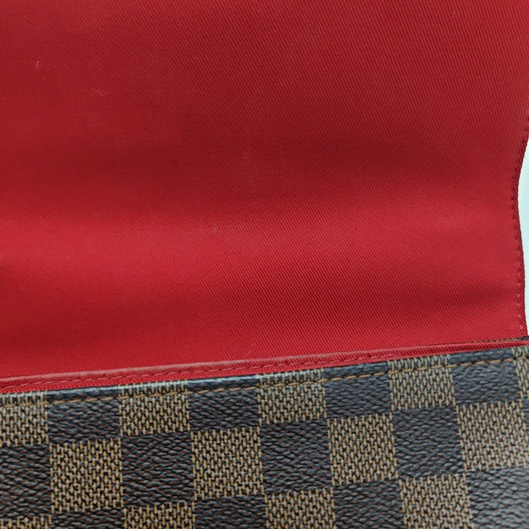 CROISETTE Damier Ebene Coated Canvas Brown