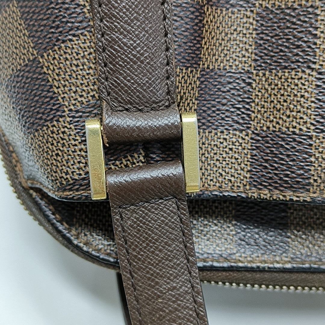 BELEM PM Damier Ebene Coated Canvas Brown