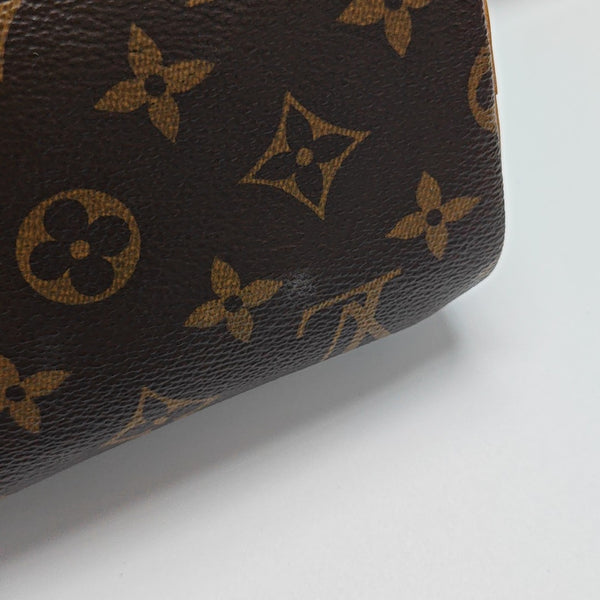 SPEEDY Nano Monogram Coated Canvas Brown