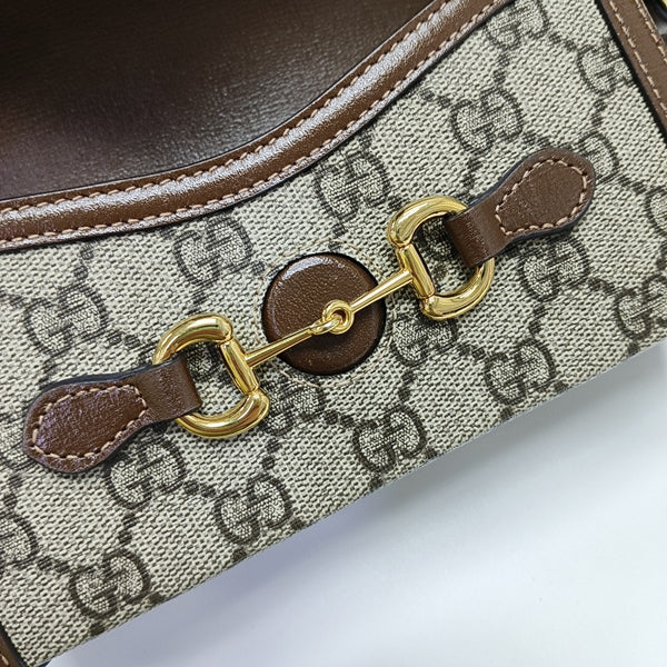 Horsebit 1955 Mini Monogram Coated Canvas Beige