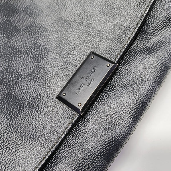 DISTRICT MM Damier Graphite Coated Canvas Gray