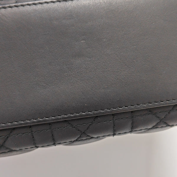 Lady Dior Small Cannage Calfskin Black