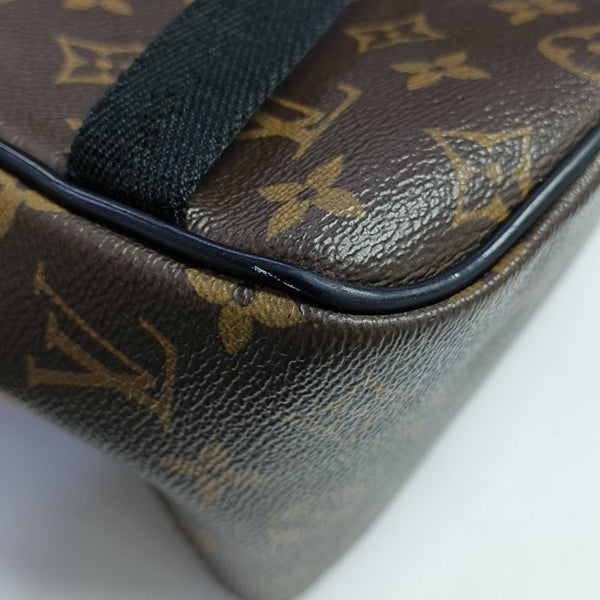 JOSH Monogram Coated Canvas Brown