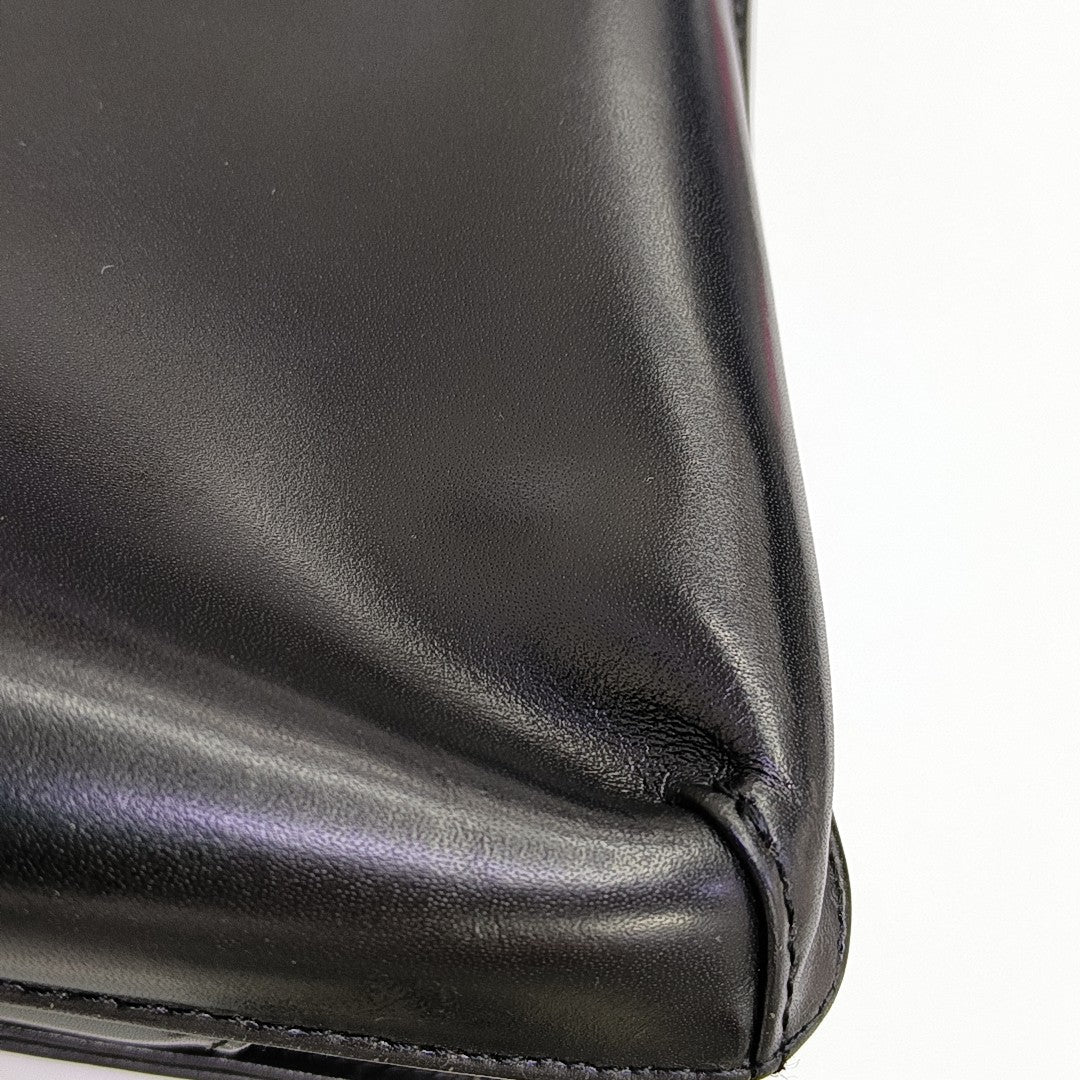 Calfskin Shoulder Bag Black