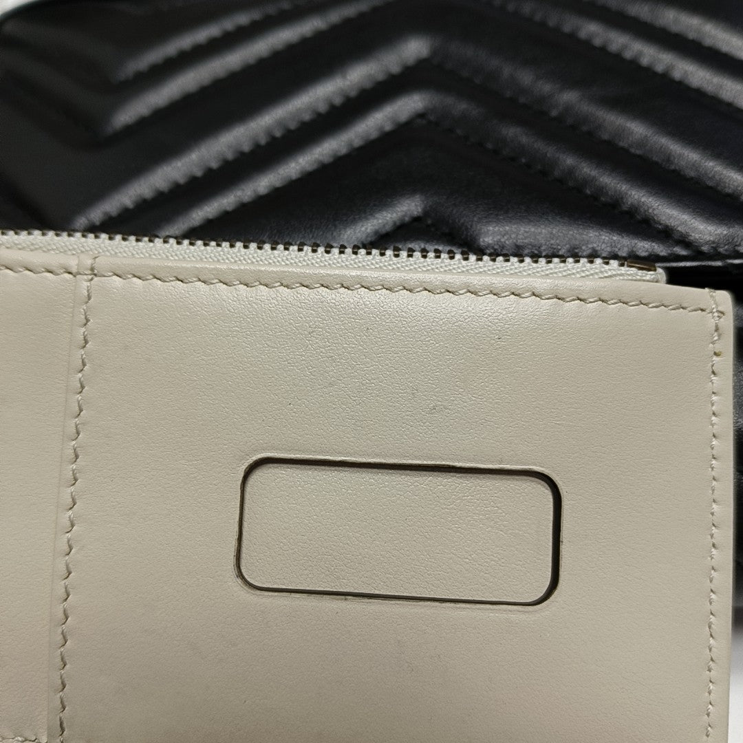 GG Marmont Mini Quilted Calfskin Black