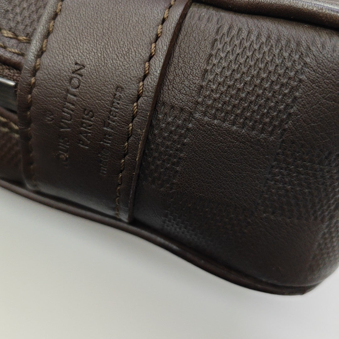 PORTE-DOCUMENTS Damier Ebene Calfskin Brown