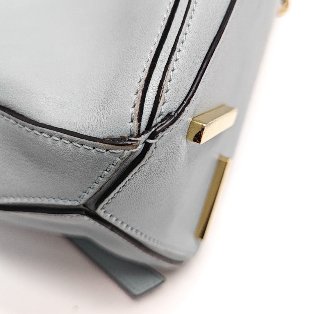 Puzzle Small Calfskin Blue