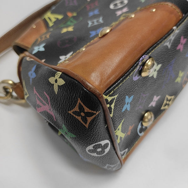 LV × TM BEVERLY MM Monogram Coated Canvas Black