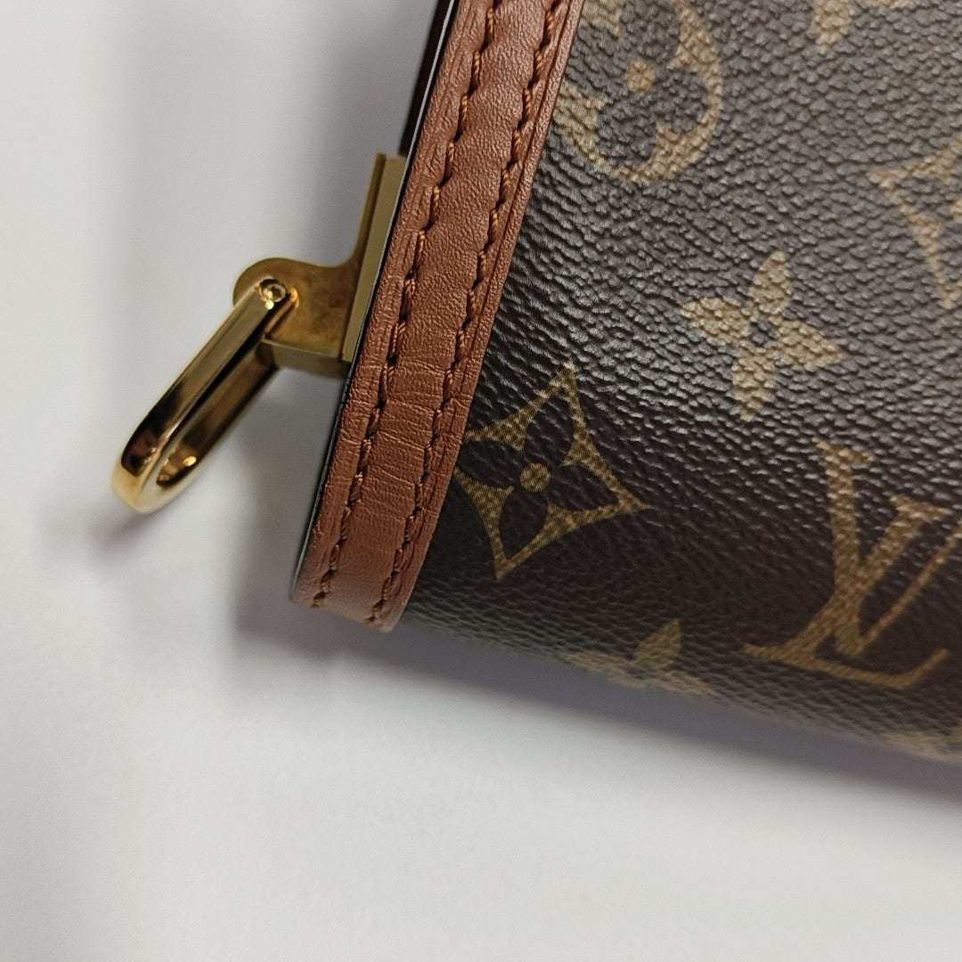 DAUPHINE Mini Coated Canvas Brown