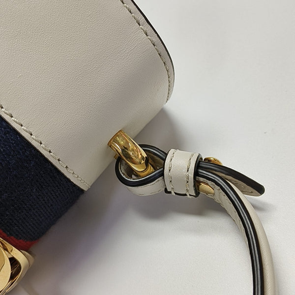 Sylvie Mini Calfskin White