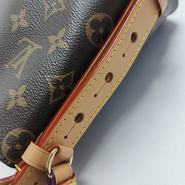 ALL IN BB Monogram Coated Canvas Brown