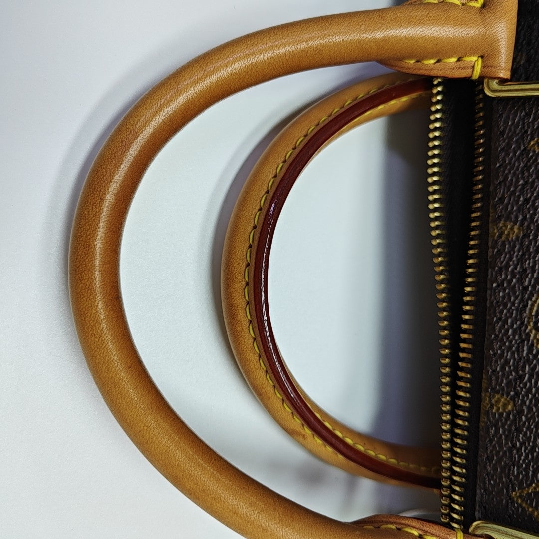 SPEEDY 30 Monogram Coated Canvas Brown