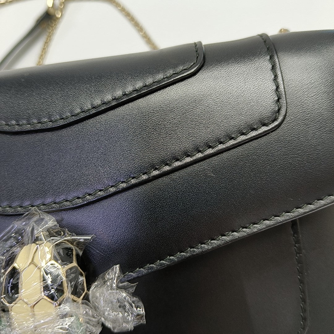 SERPENTI FOREVER Small Calfskin Black