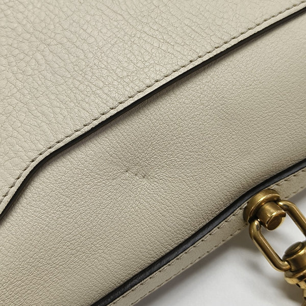 Nile Medium Calfskin White