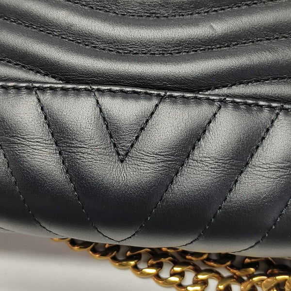 NEW WAVE PM Quilted Calfskin Black