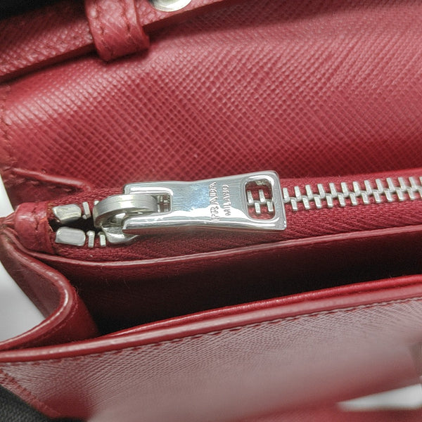 Saffiano Calfskin Shoulder Bag Red