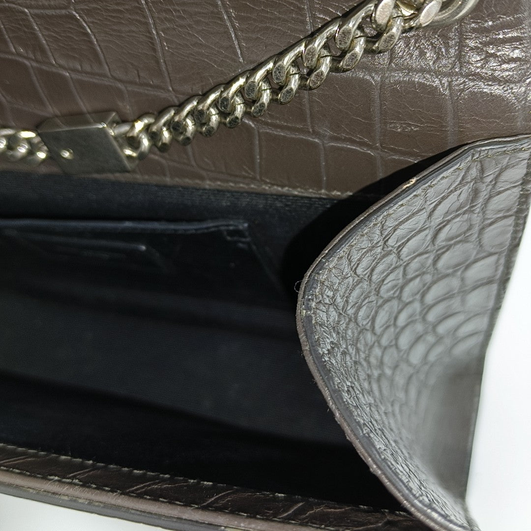 KATE Medium Calfskin Gray