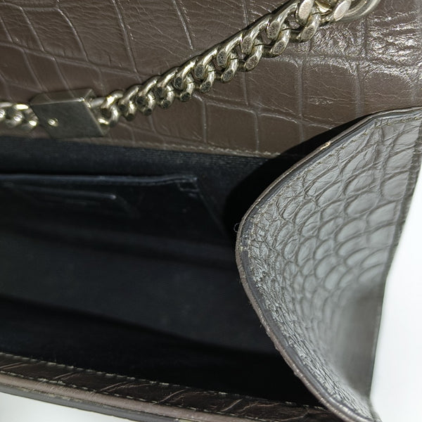 KATE Medium Calfskin Gray