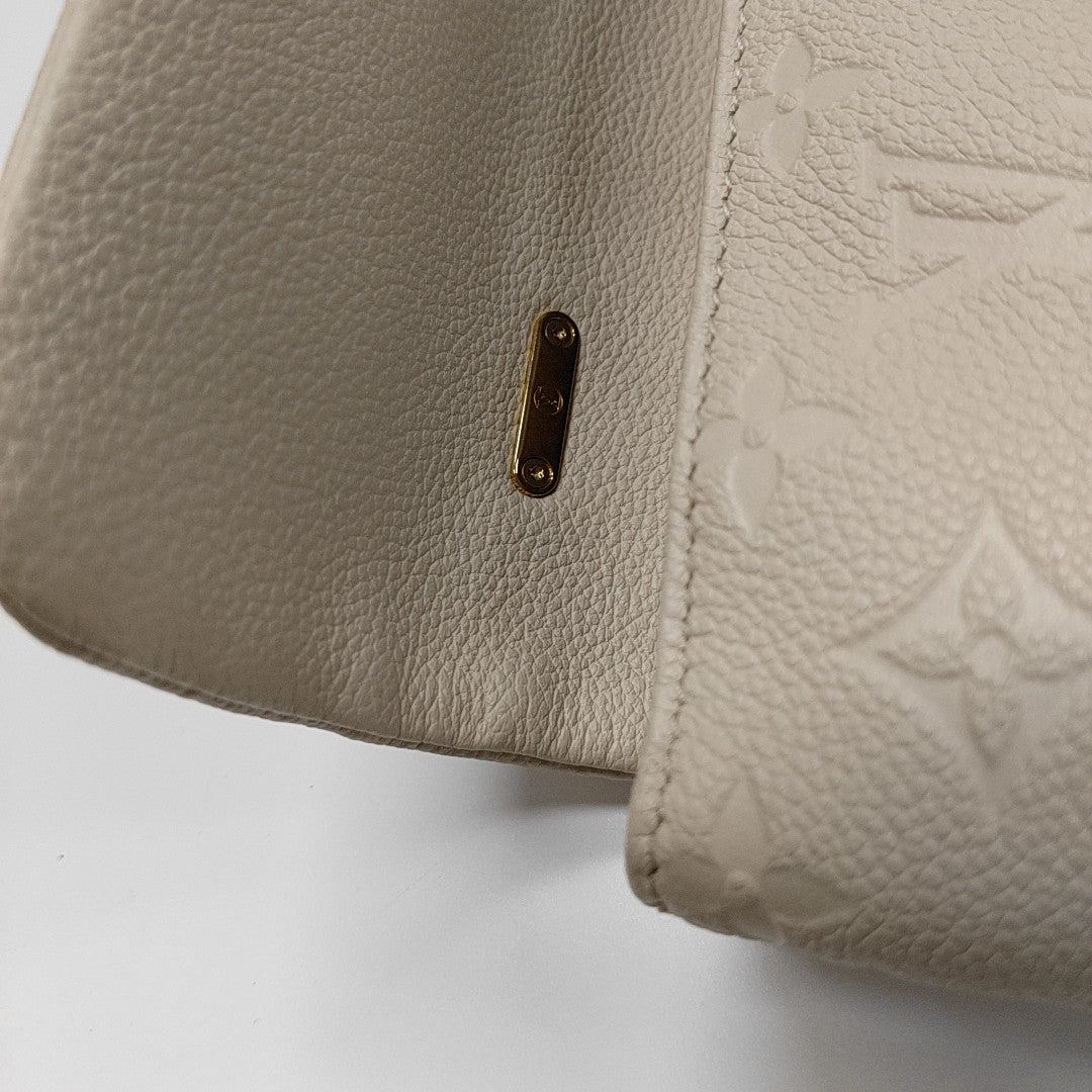 NANO MADELEINE Nano Monogram Calfskin Beige