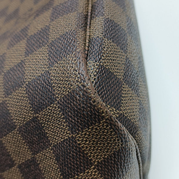 NEVERFULL GM Damier Ebene Coated Canvas Brown
