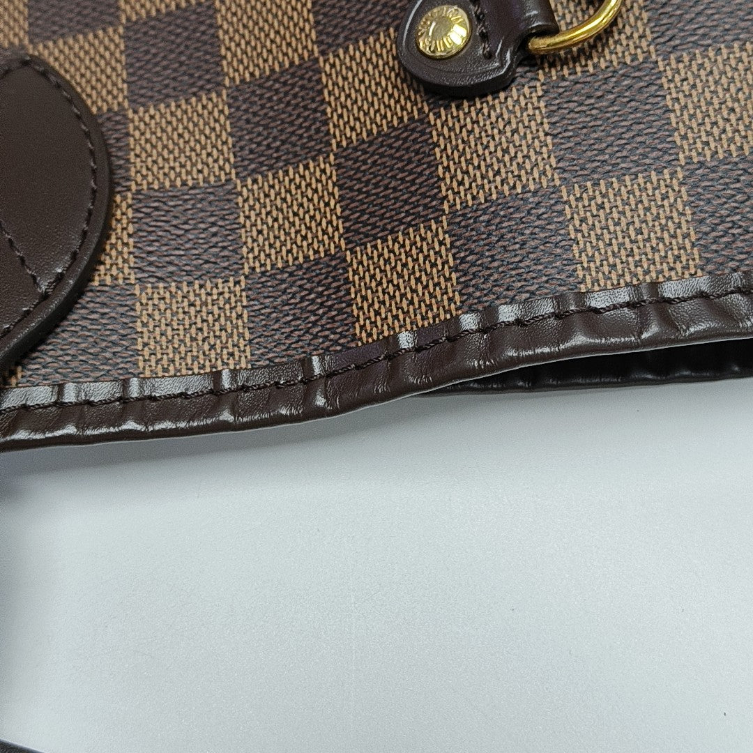 NEVERFULL MM Damier Ebene Coated Canvas Brown