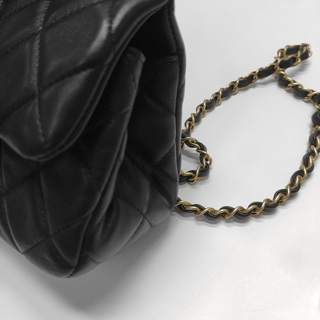 Quilted Lambskin Small Black