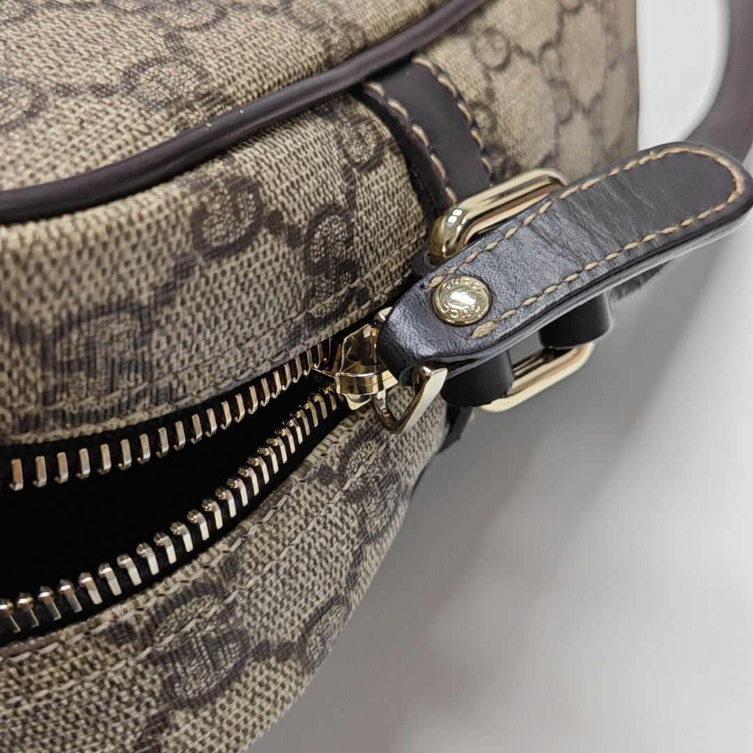 Monogram Coated Canvas Shoulder Bag Brown
