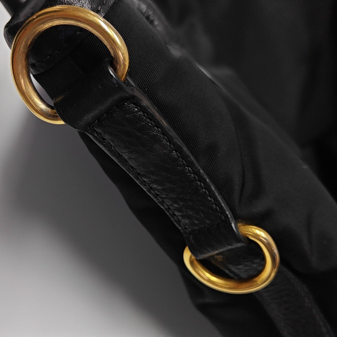 Nylon Tote Bag Black