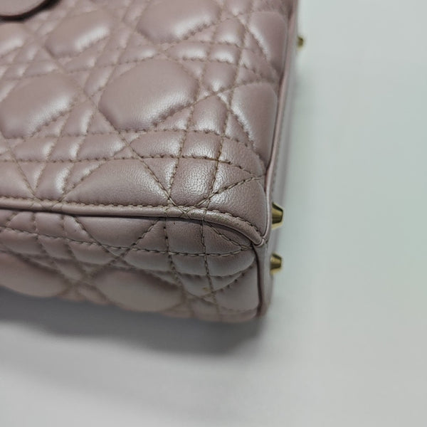 Lady Dior Mini Cannage Lambskin Pink
