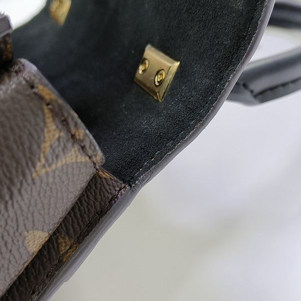 Monogram Coated Canvas Shoulder Bag Super Mini Brown