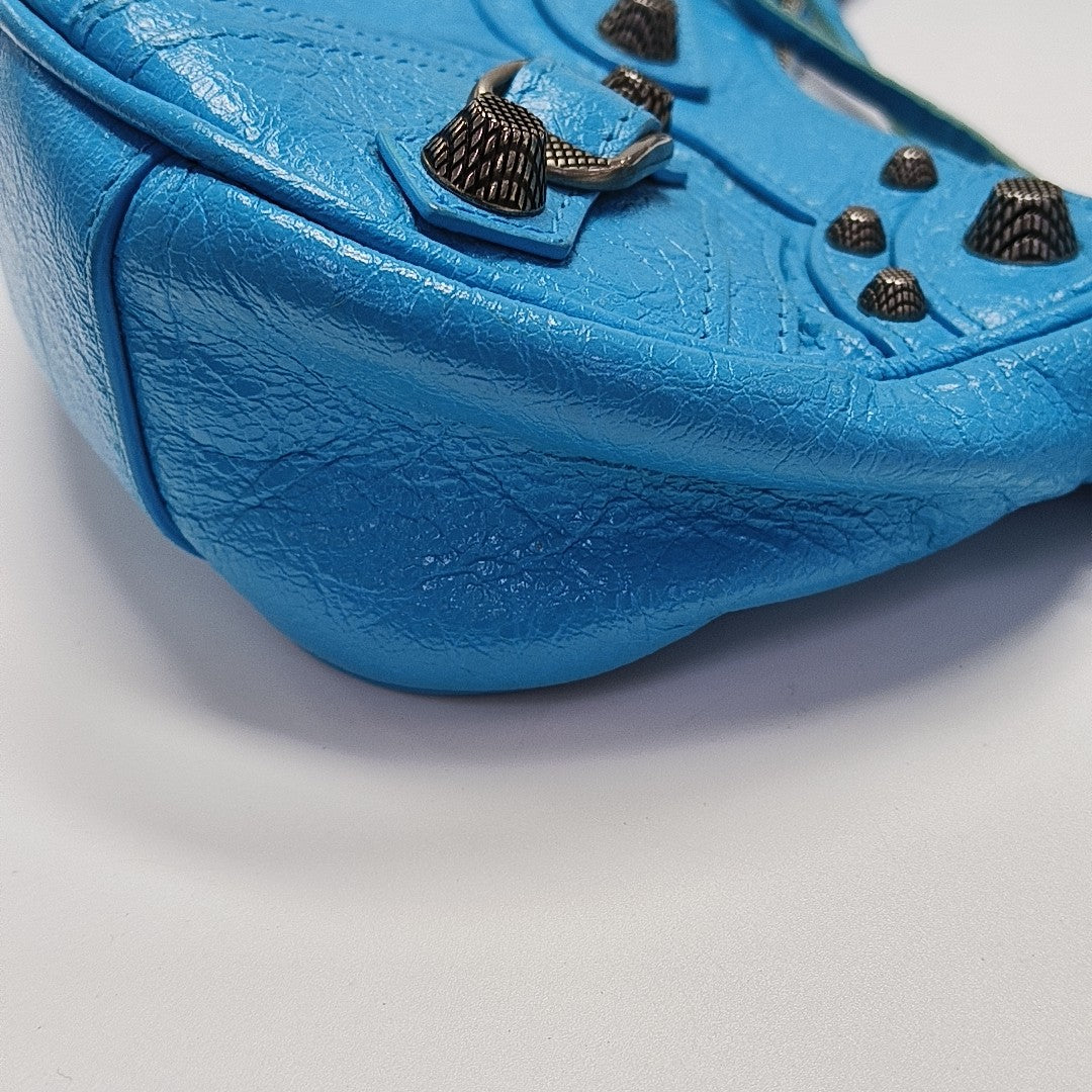 Le Cagole Mini Lambskin Blue