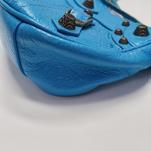 Le Cagole Mini Lambskin Blue